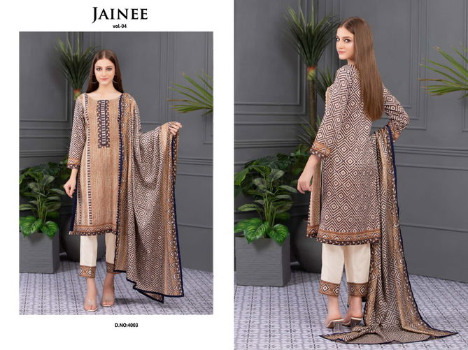 Agha Noor Jainee 4 Latest Casual Daily Wear Luxury Lawn Karachi Cotton Collection